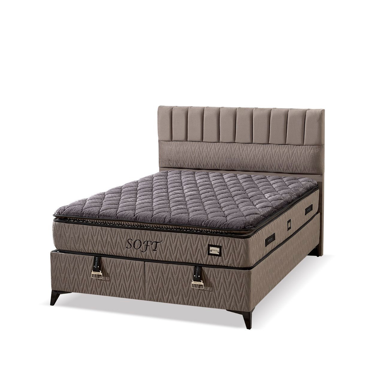 Soft 30 cm Full Ortopedik Pedli Yatak – Multi Spring Yaylı, Örme Kumaş Ultra Konfor