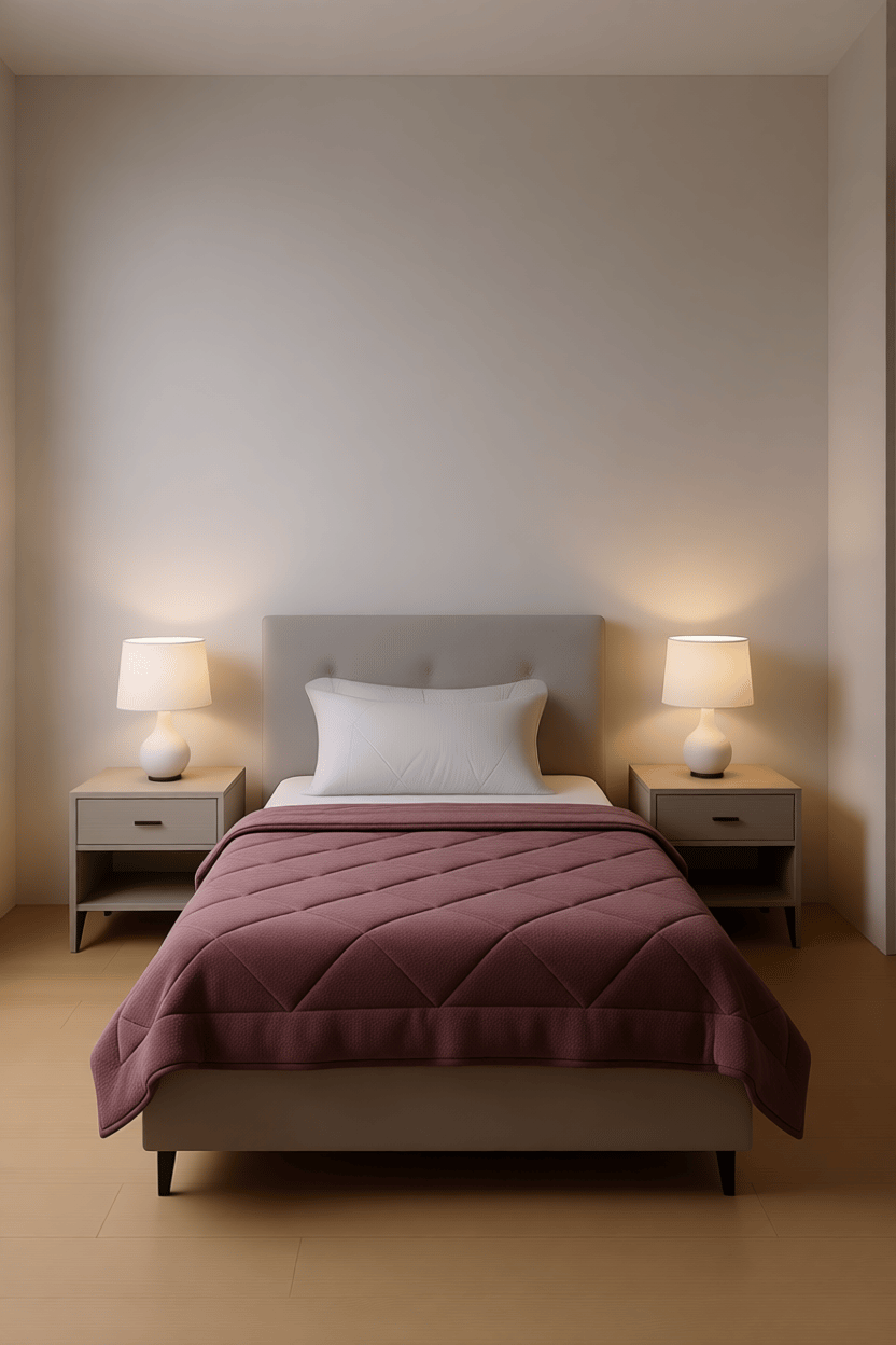 Wellsoft Tek Kişilik Yorgan 155×215 cm - 300 gr – Yumuşak, Nefes Alabilir,Gül Kurusu
