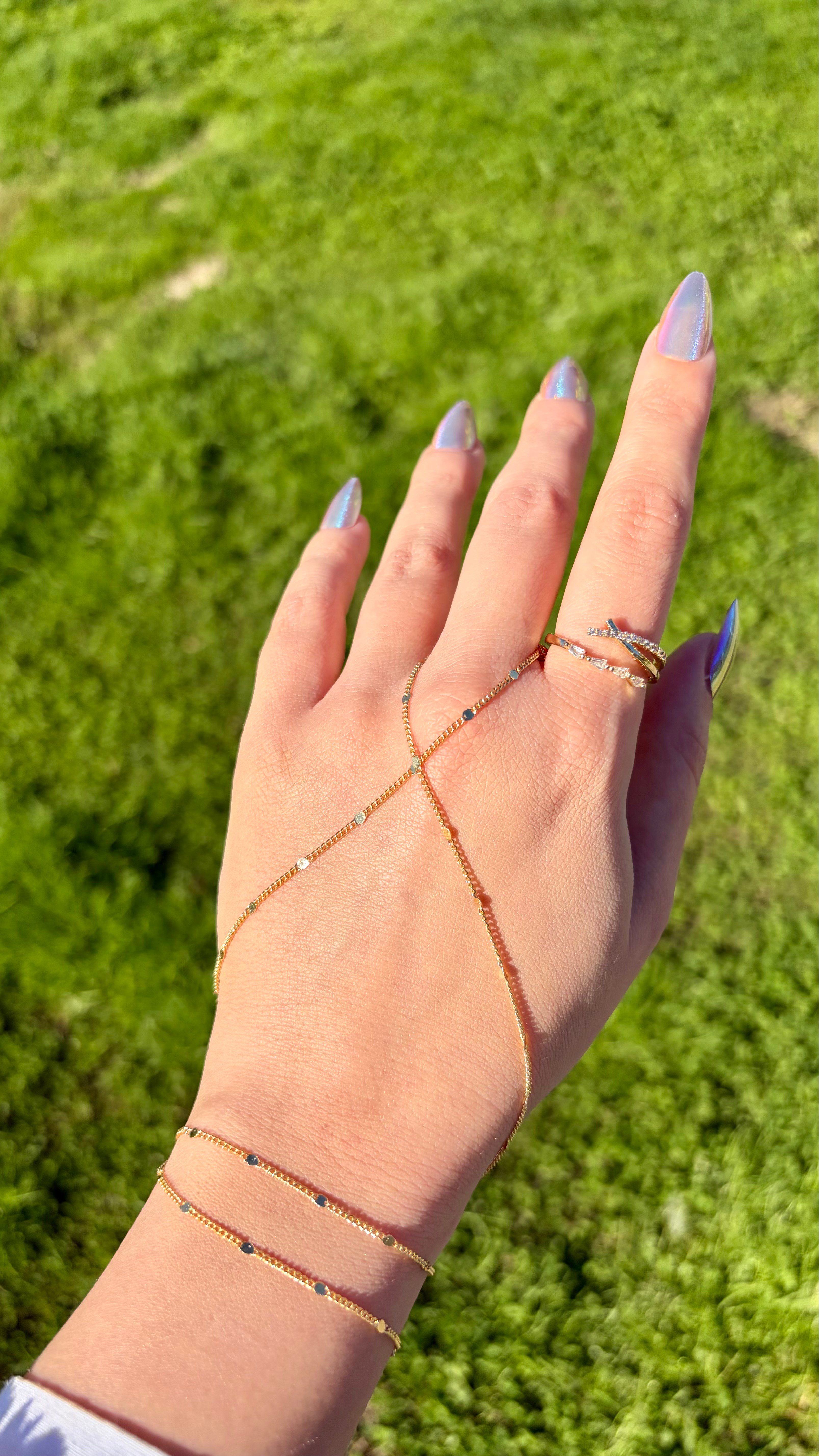 Kadın Gold Renk Pullu Şahmeran