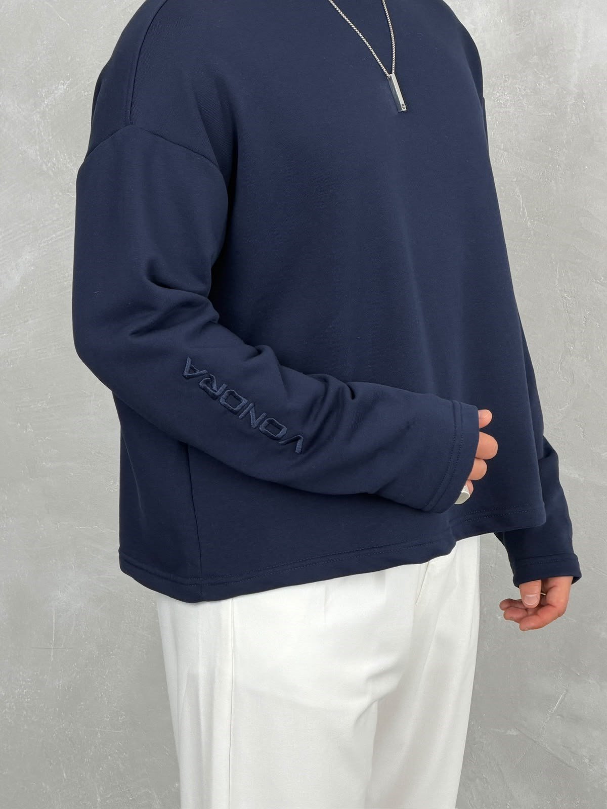 VONDRA NAKIL BASİC SWEATSHİRT LACİVERT