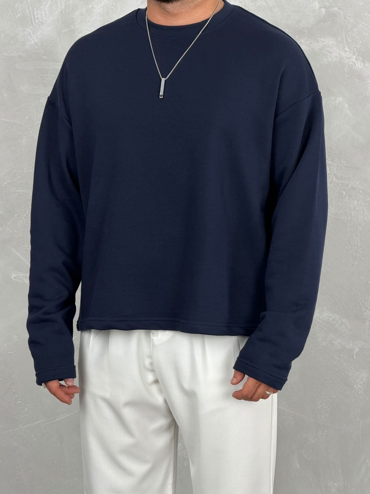 VONDRA NAKIL BASİC SWEATSHİRT LACİVERT