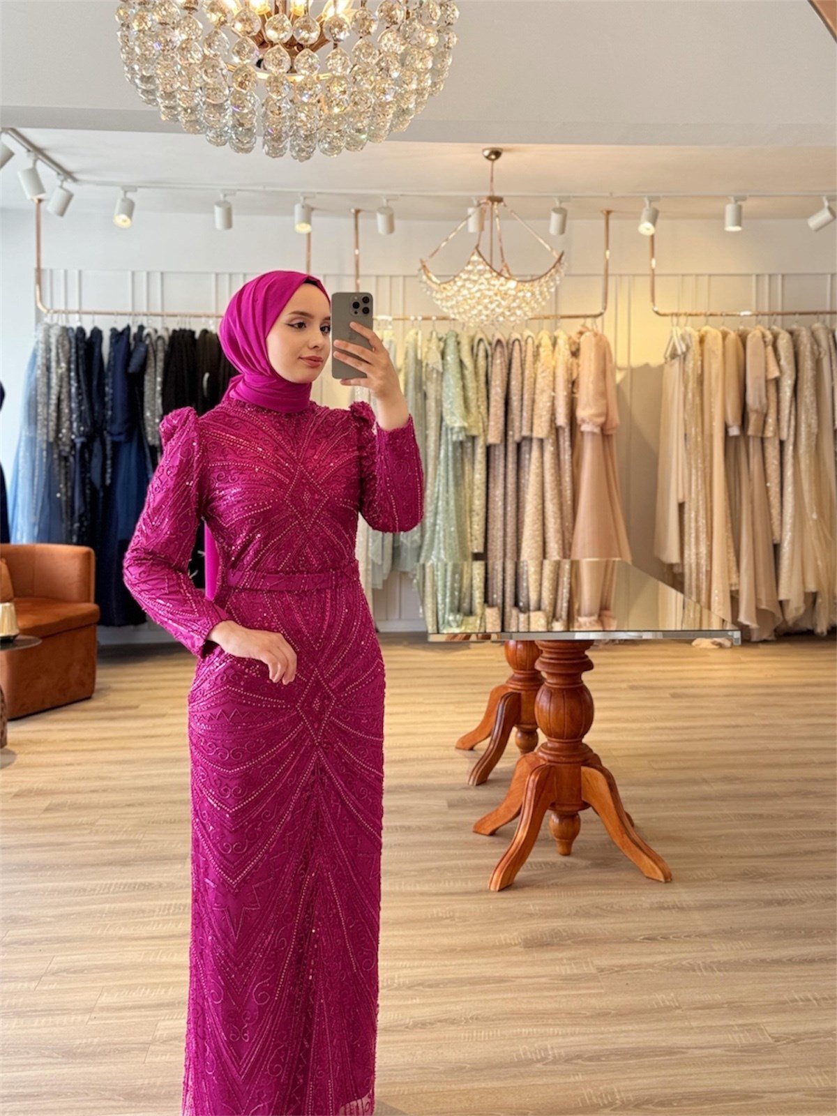 Blush Fuşya Elbise