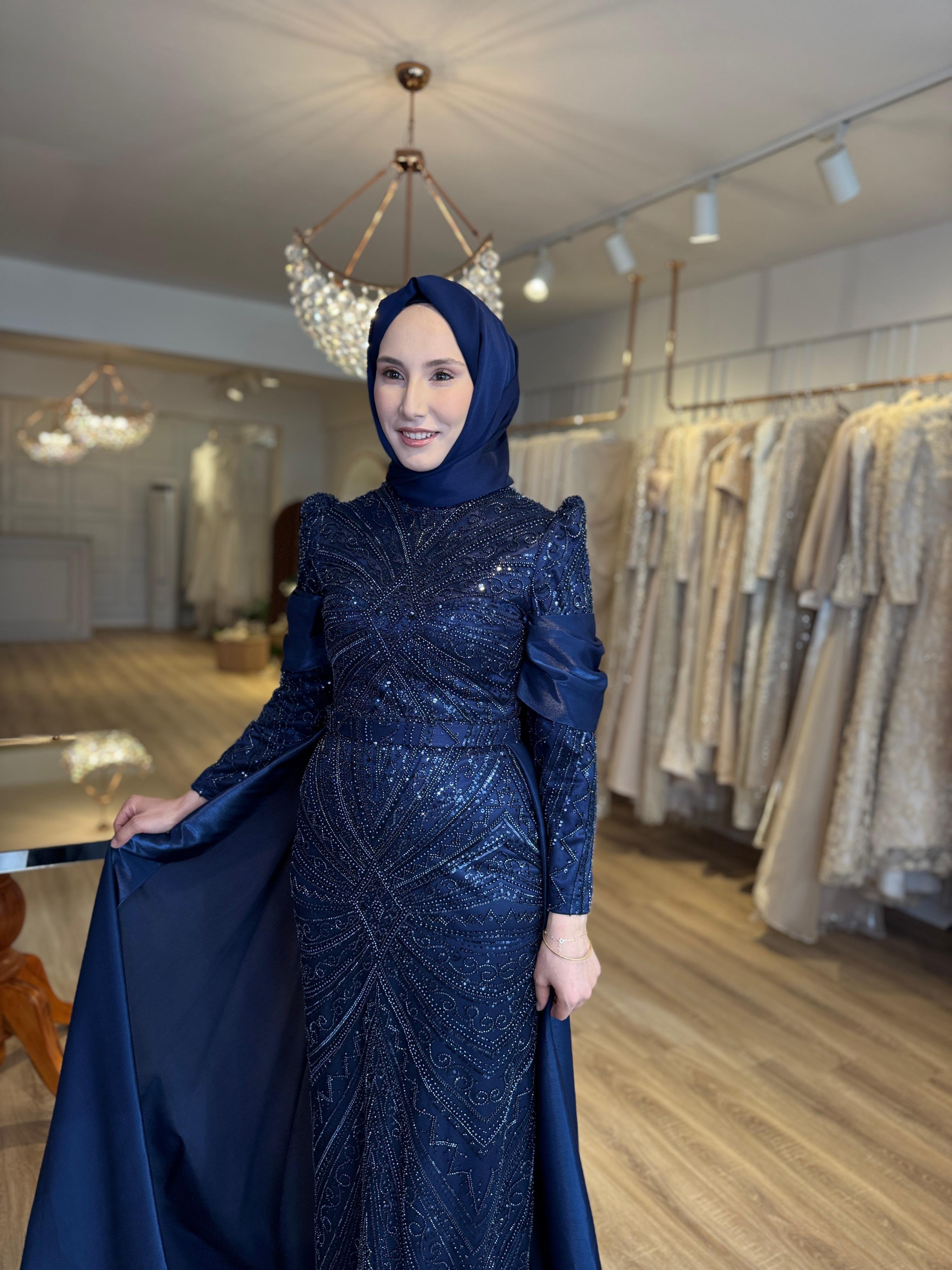 Cariza Kolları Beli Dantel Elbise