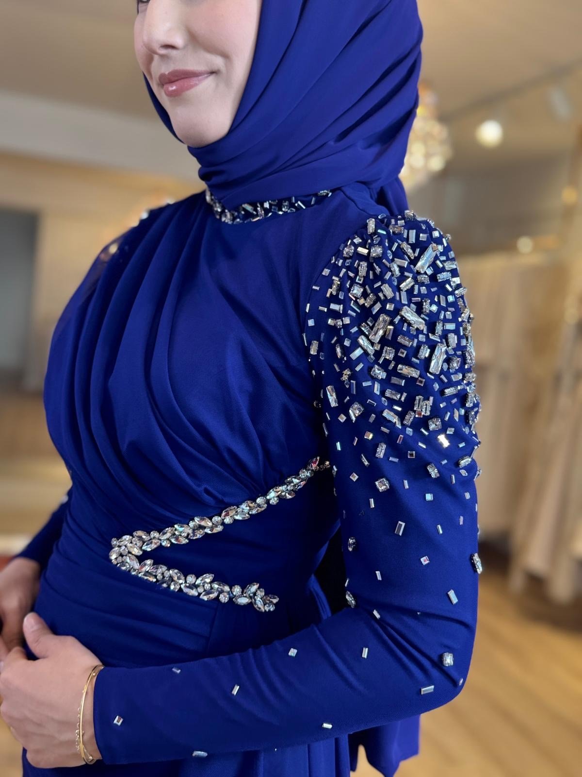 Eftina Taş Detaylı Elbise 