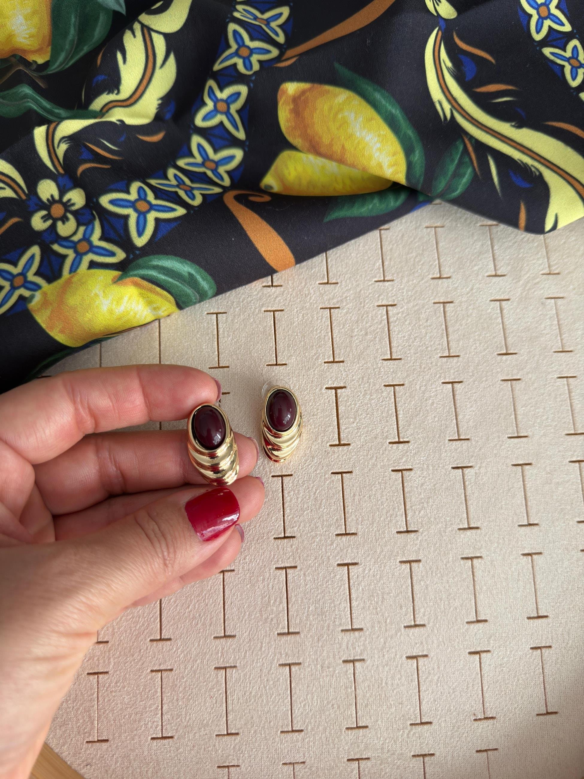 Özel Seri Minimal Vintage Acı Kahve Küpe