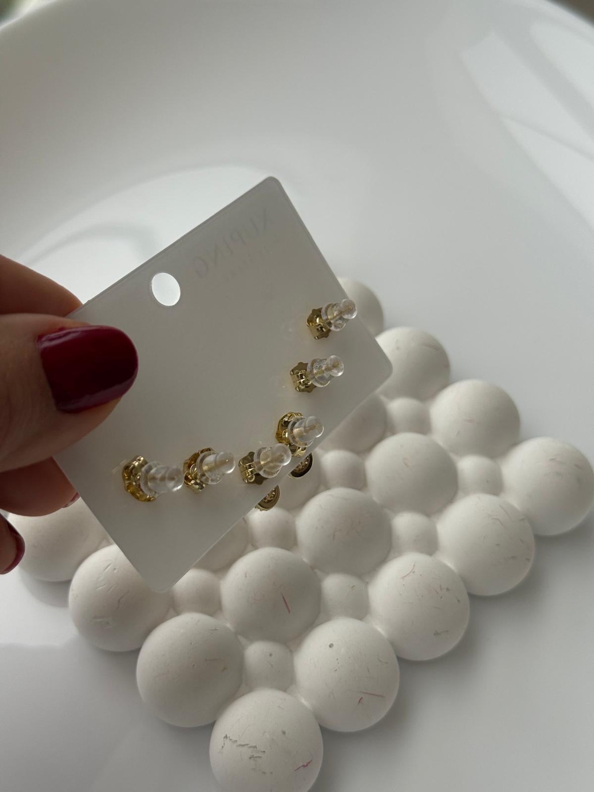 Vip 14k Uğurböceği Set Çocuk Küpe