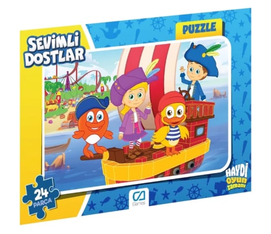 CA Games 24 Parça Sevimli Dostlar Frame Puzzle - 2
