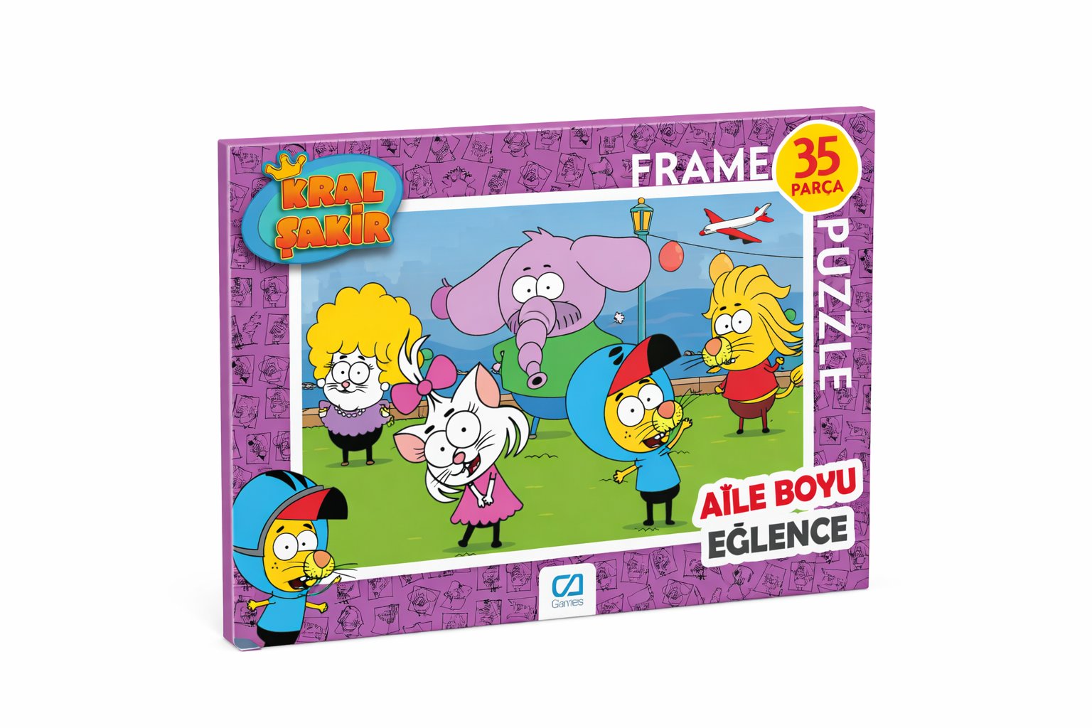 CA Games 35 Parça Kral Şakir Frame Puzzle - 2 BAHÇE