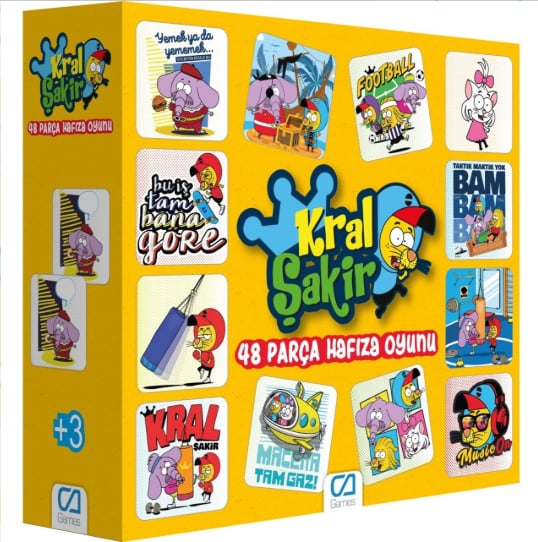 CA Games Kral Şakir Memory - Eşleştirme Kartları