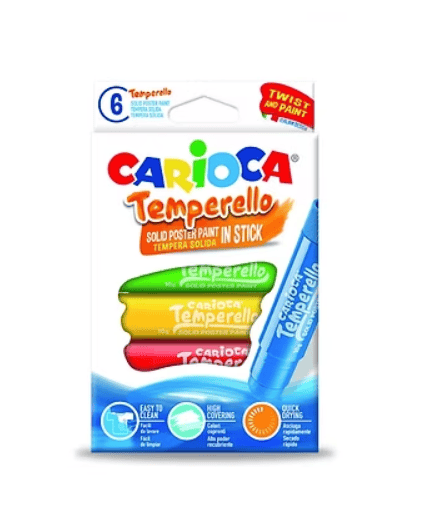Carioca Temperello Pastel Boya Kalemi 6´Lı