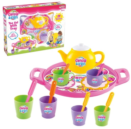 Dede Candy&Ken Tepsili Çay Seti