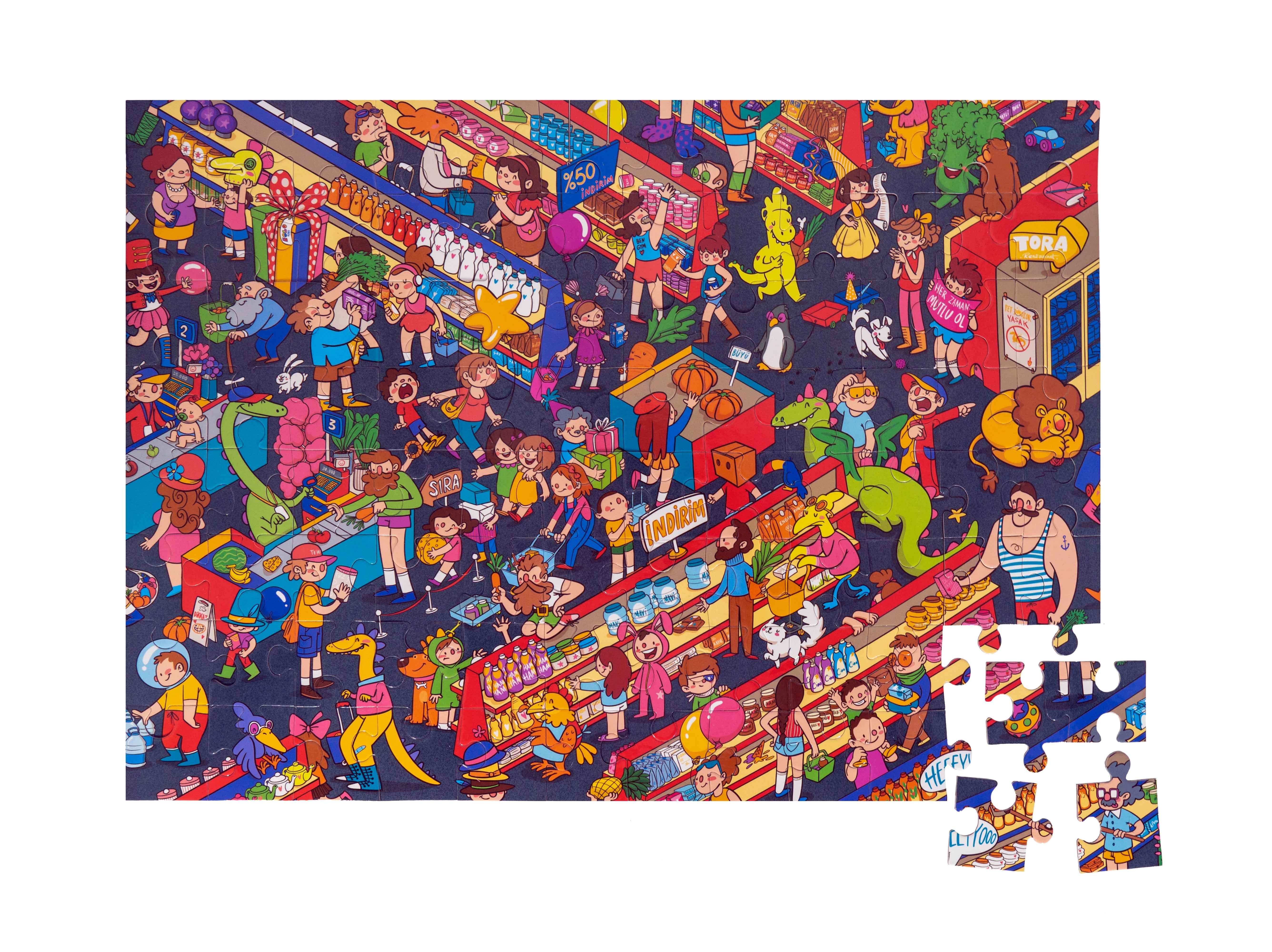 Eolo Süpermarket 96 Parça Puzzle