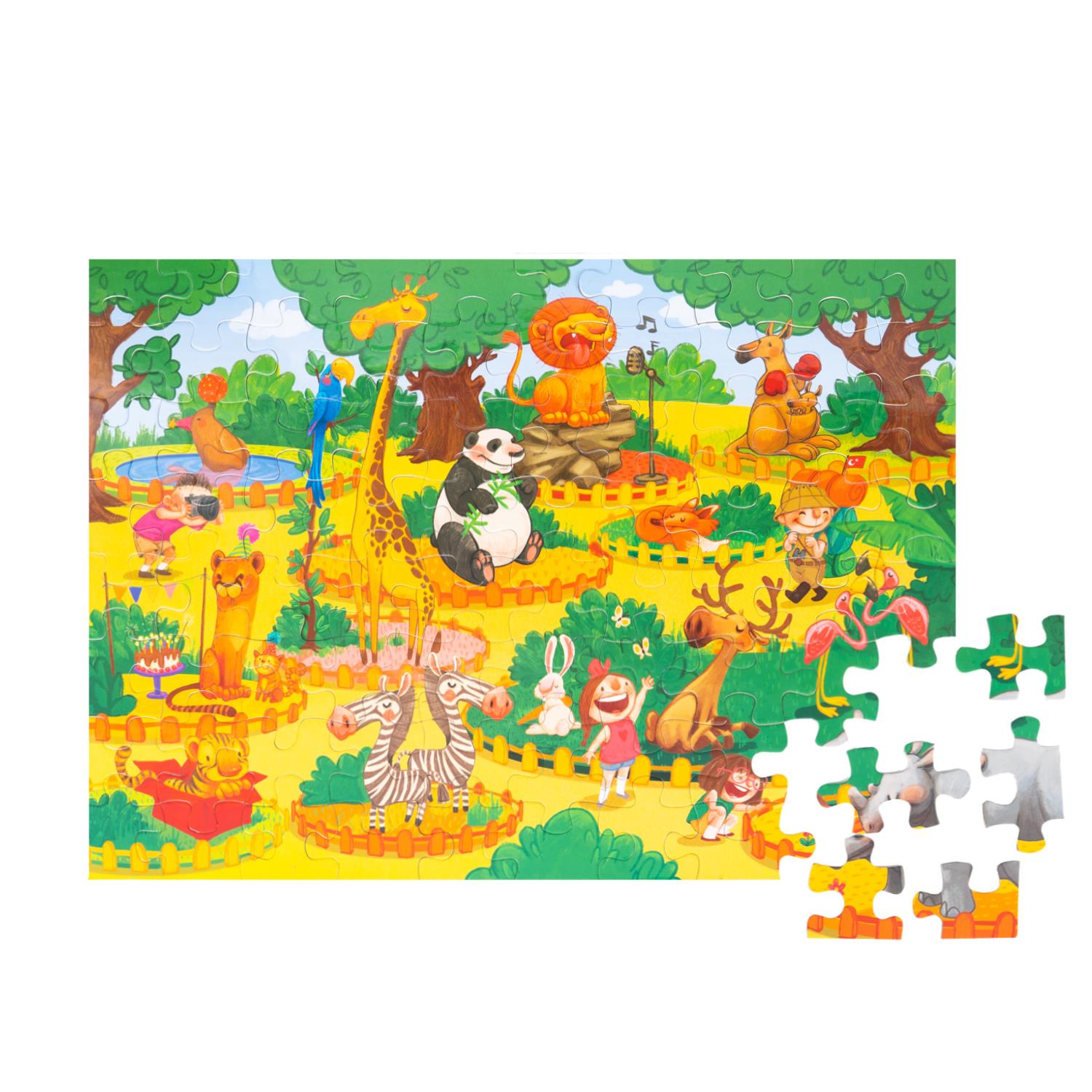 Eolo Yayınları 80 Parça Puzzle-Hayvanat Bahçesi