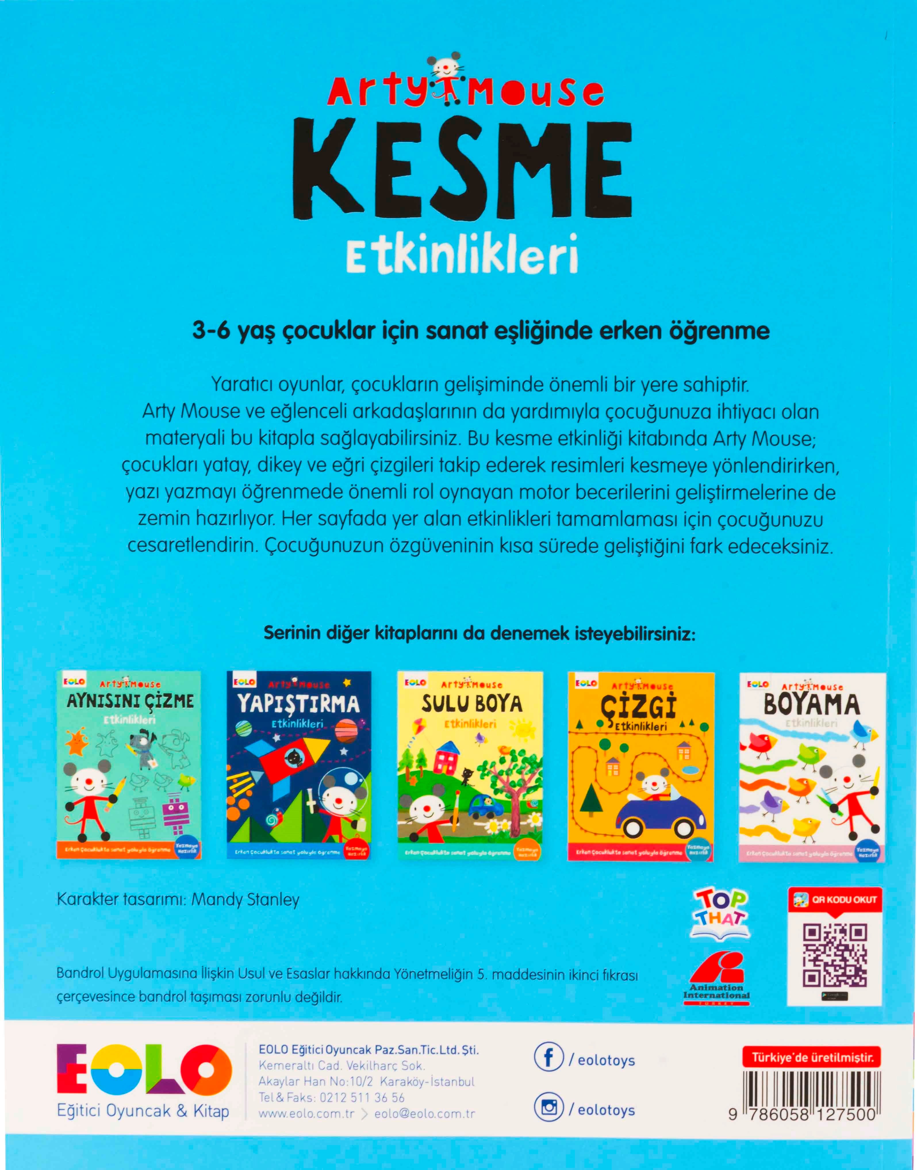 Eolo Yayınları Arty Mouse - Kesme Etkinlikleri