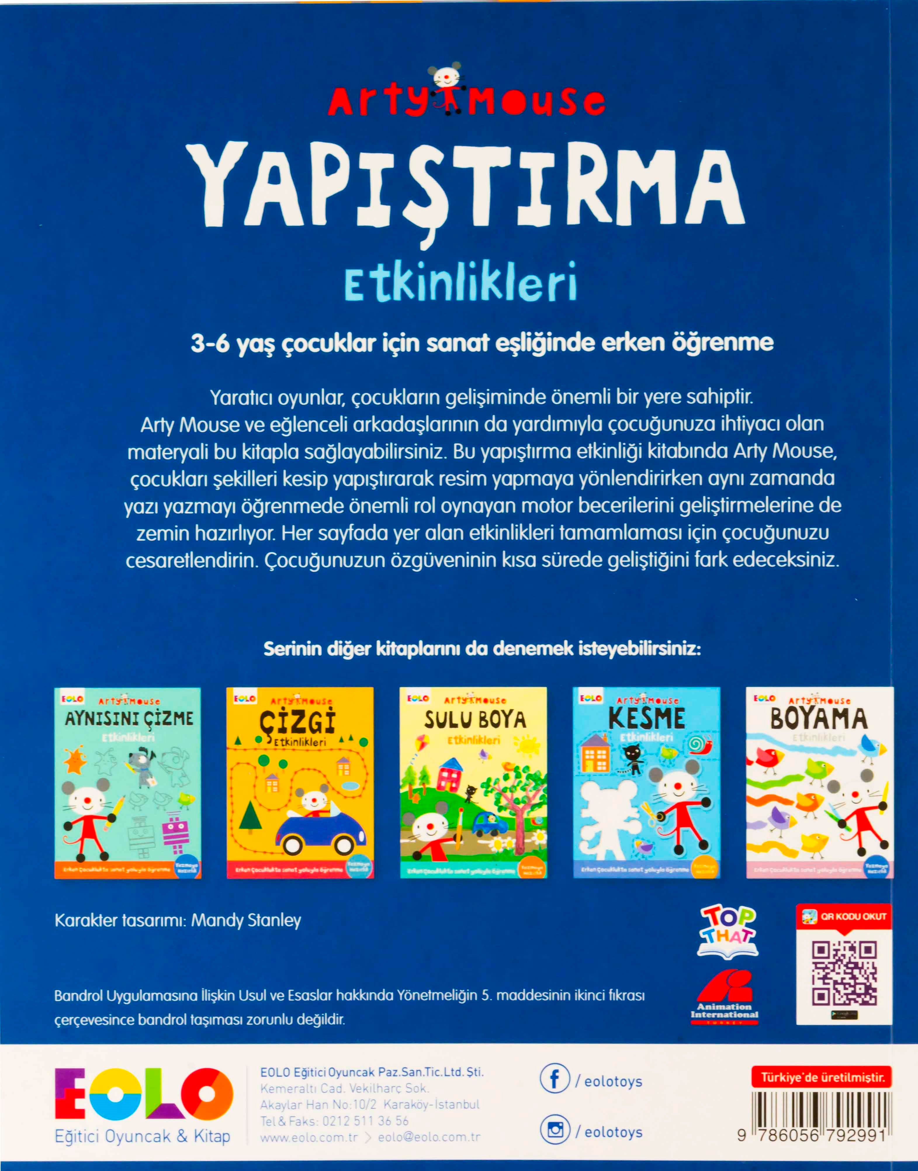 Eolo Yayınları Arty Mouse - Yapıştırma Etkinlikleri