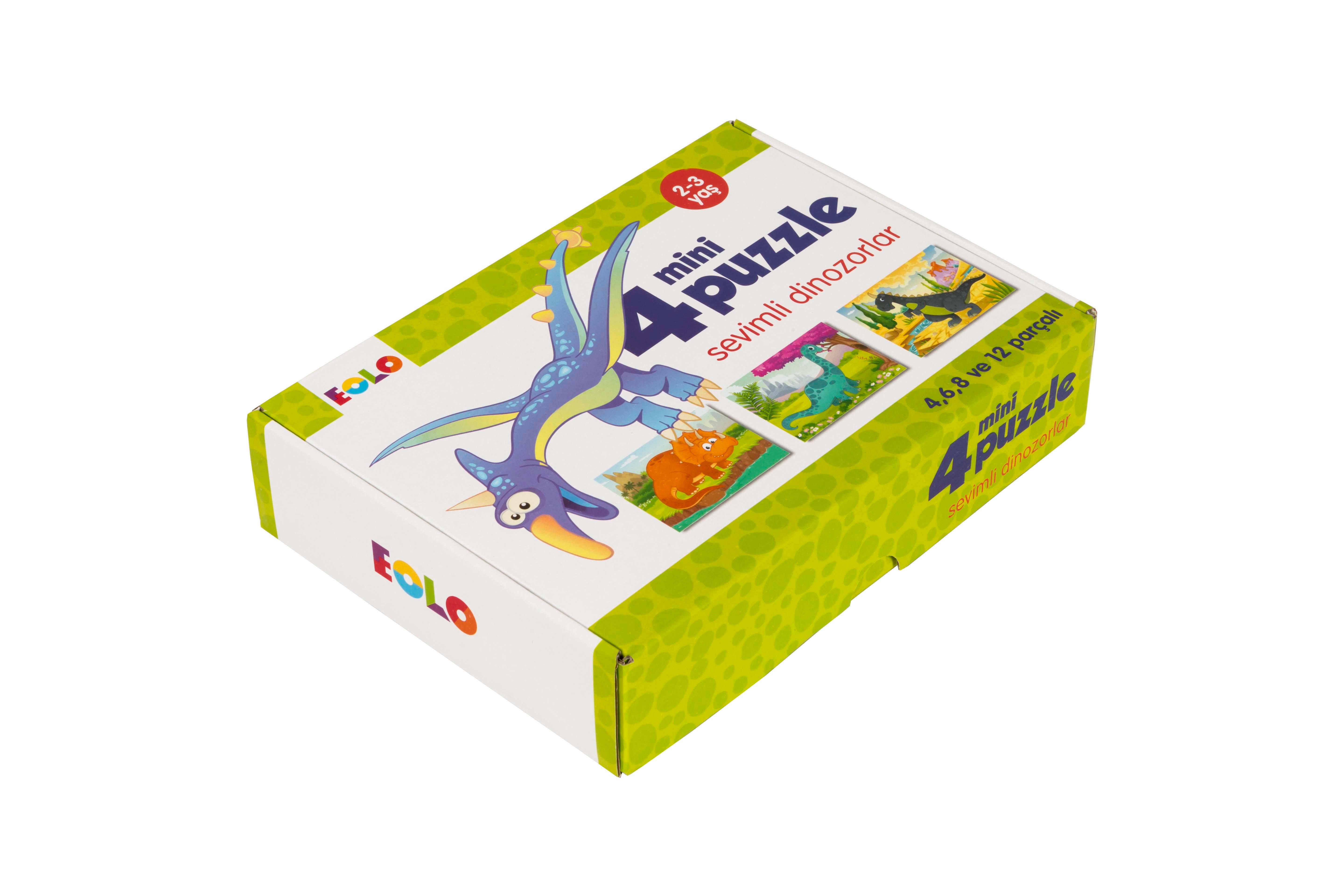 Eolo Yayınları Mini Puzzle - Sevimli Dinozorlar
