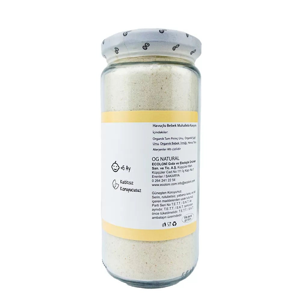 OG Natural Havuçlu Bebek Muhallebisi 300 G