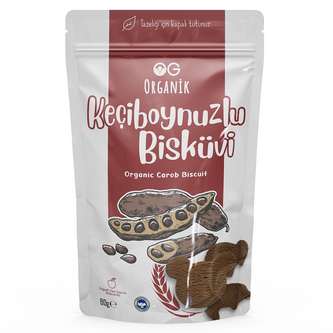 OG Natural Keçiboynuzlu Bisküvi 80 Gr