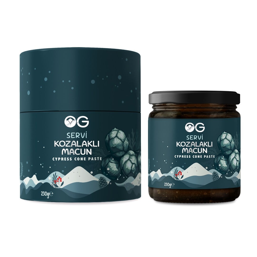 OG NATURAL SERVİ KOZALAKLI MACUN  230G 