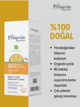 The Prouvee Reponses 50 Spf Bebek Çocuk Güneş Kremi 100Ml