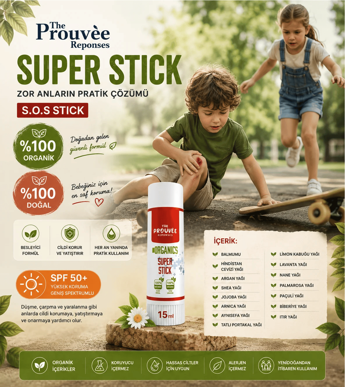 The Prouvee Reponses Organik Süper Stick 15 Ml
