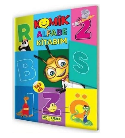 Yaz-Sil Komik Alfabe Kitabım 3-6 Yaş