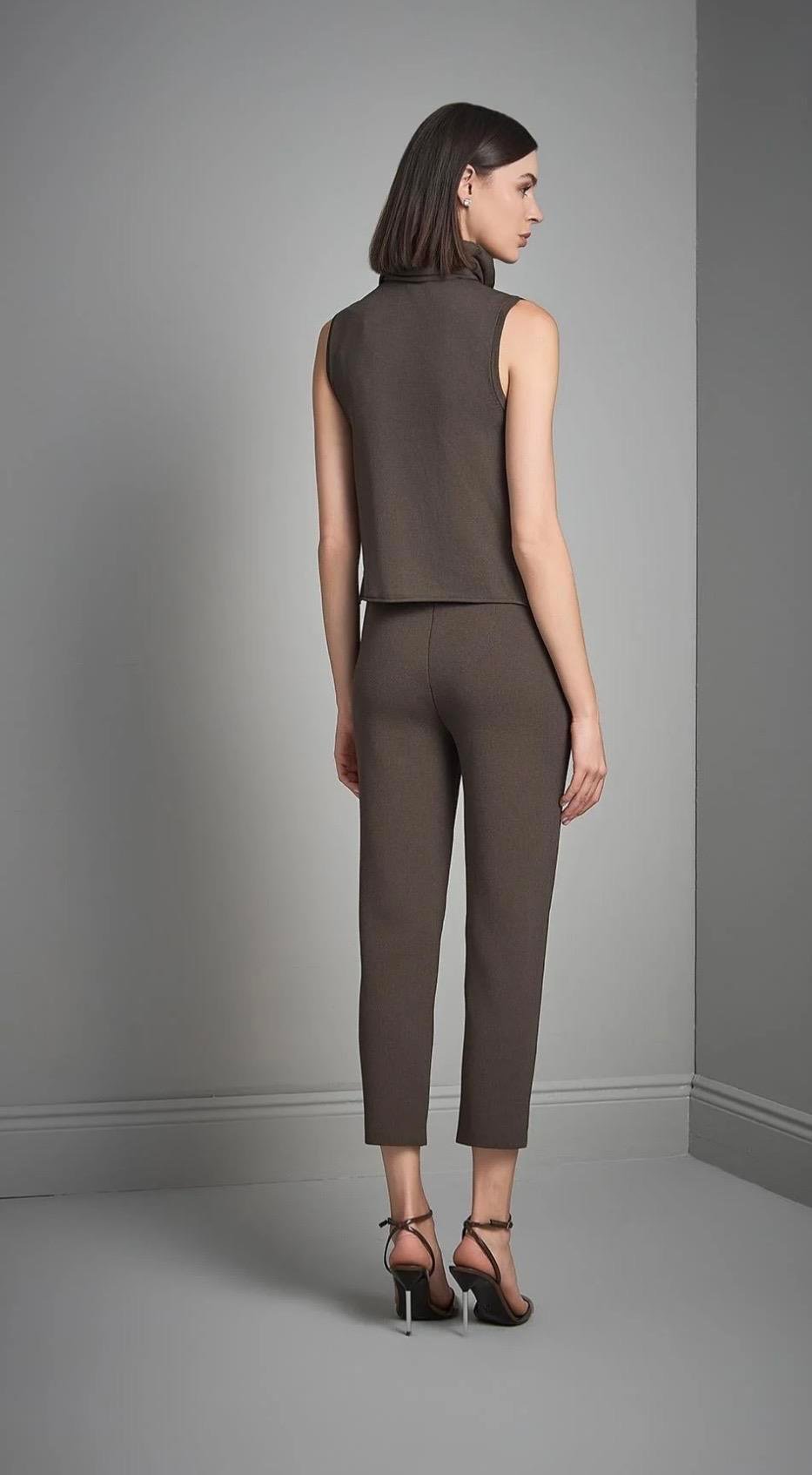 Beli Kordonlu Triko Pantolon 