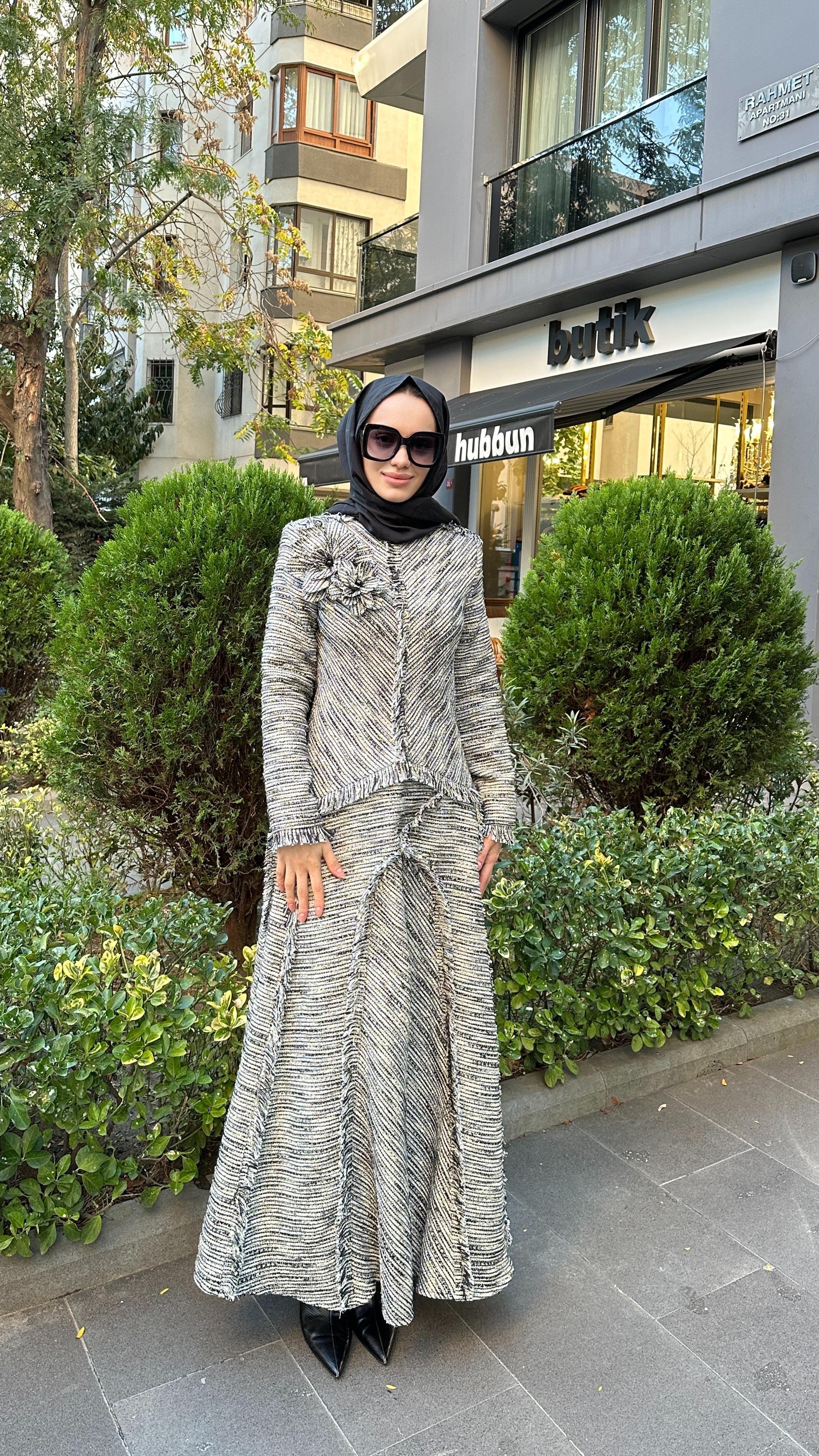 Chanell Kumaş Elbise