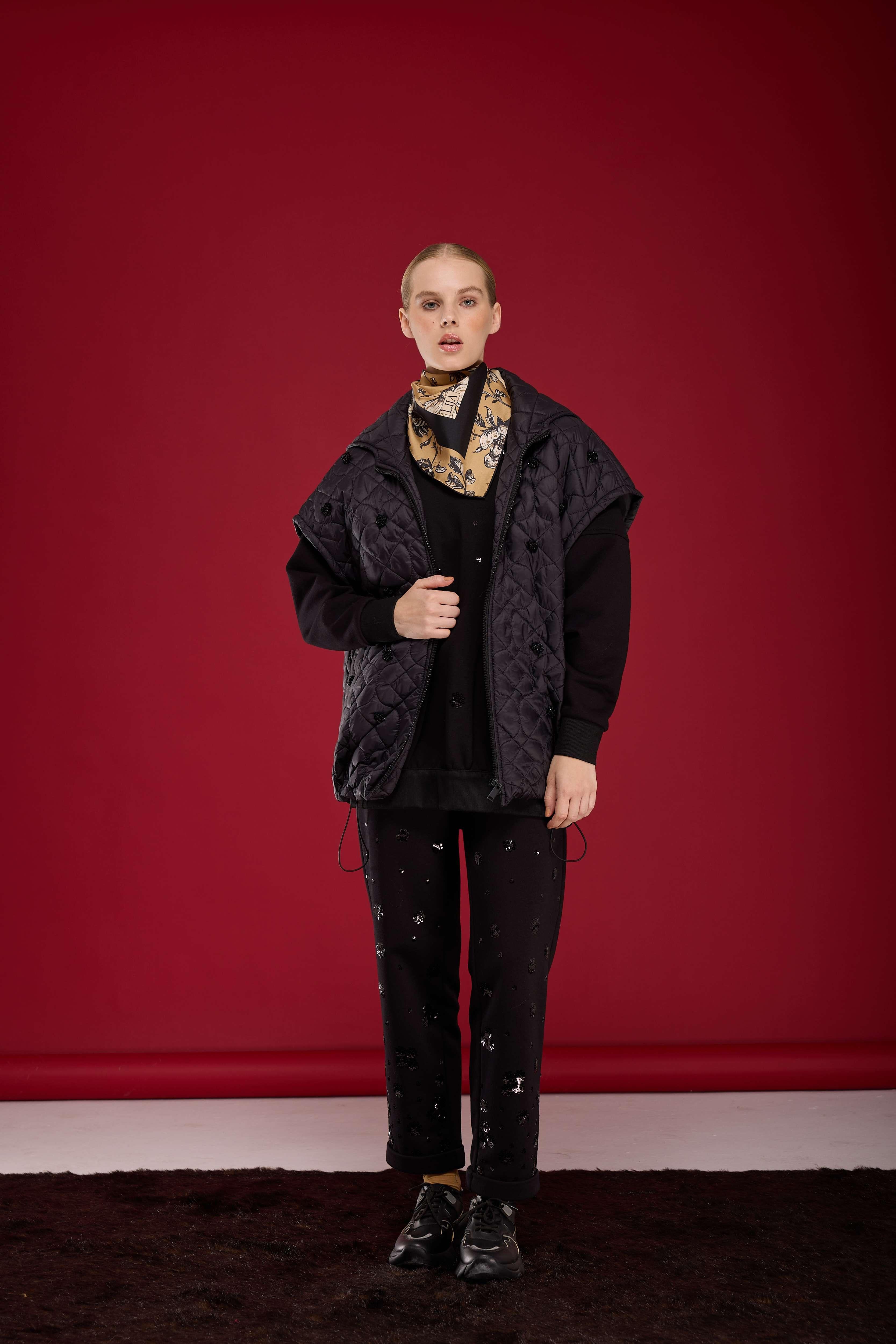 Nakışlı Örme Pantolon