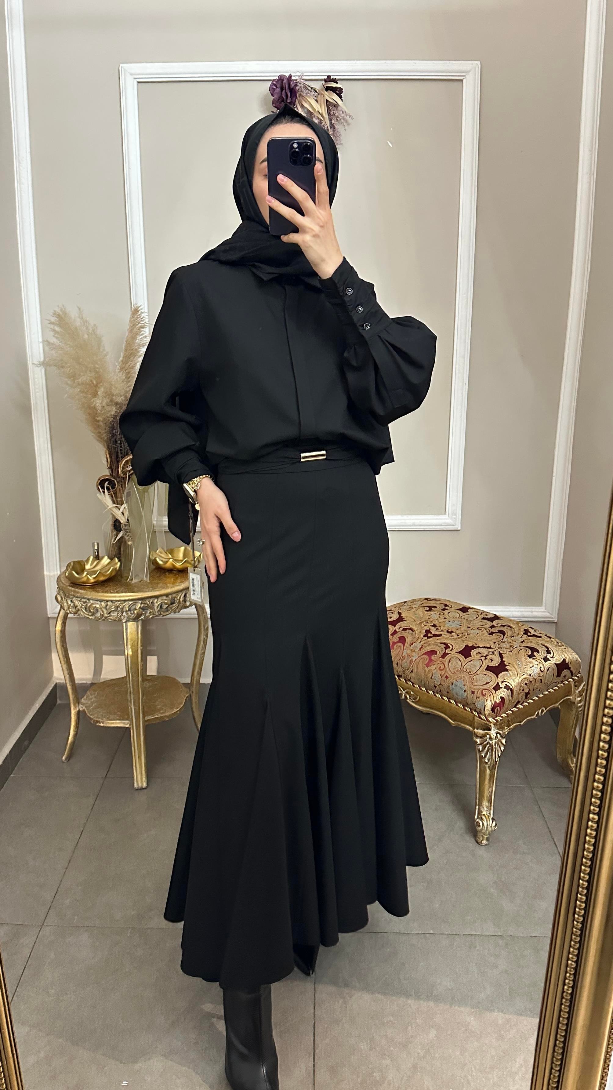 Parçalı Kloş Etek