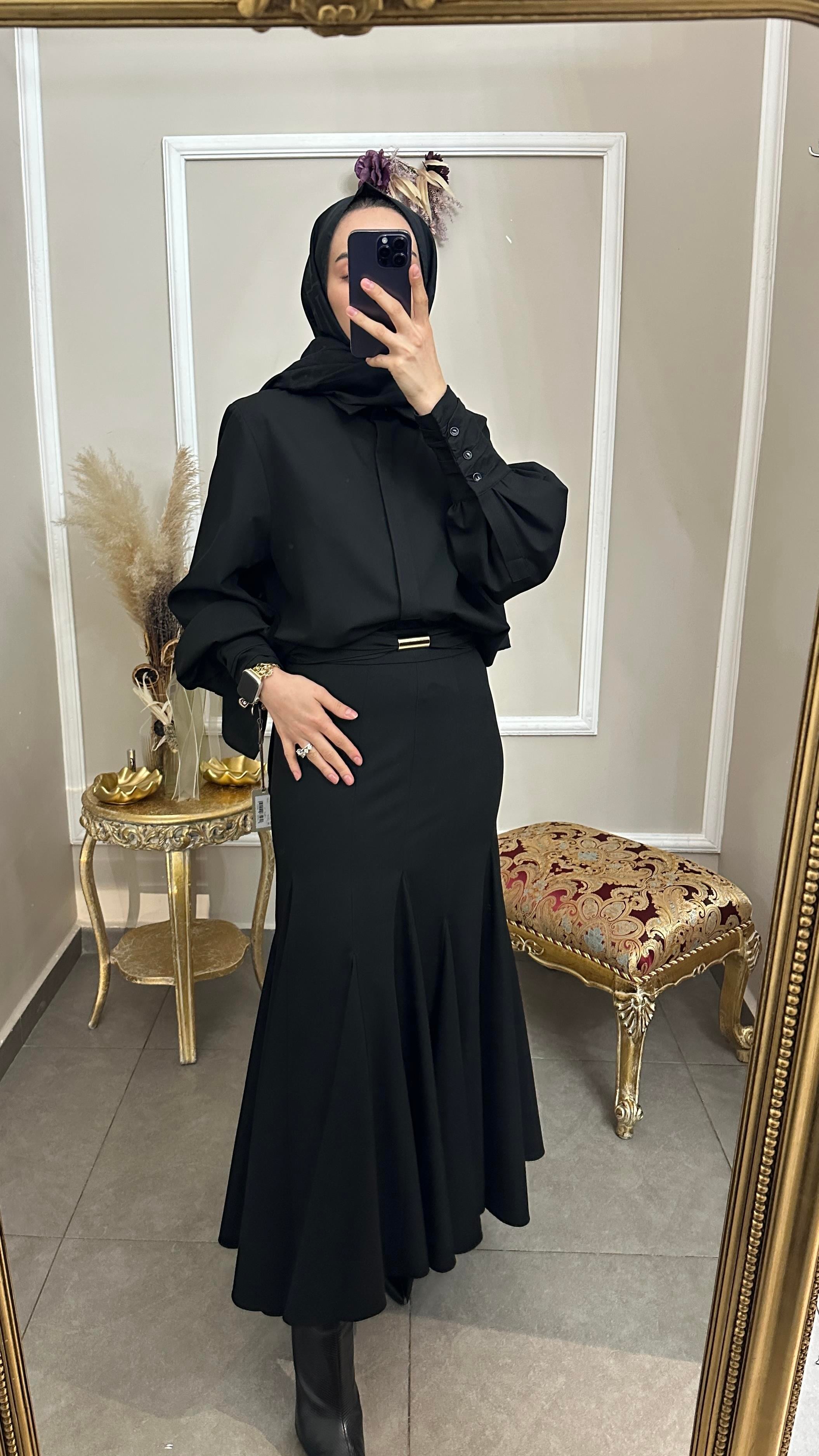 Parçalı Kloş Etek