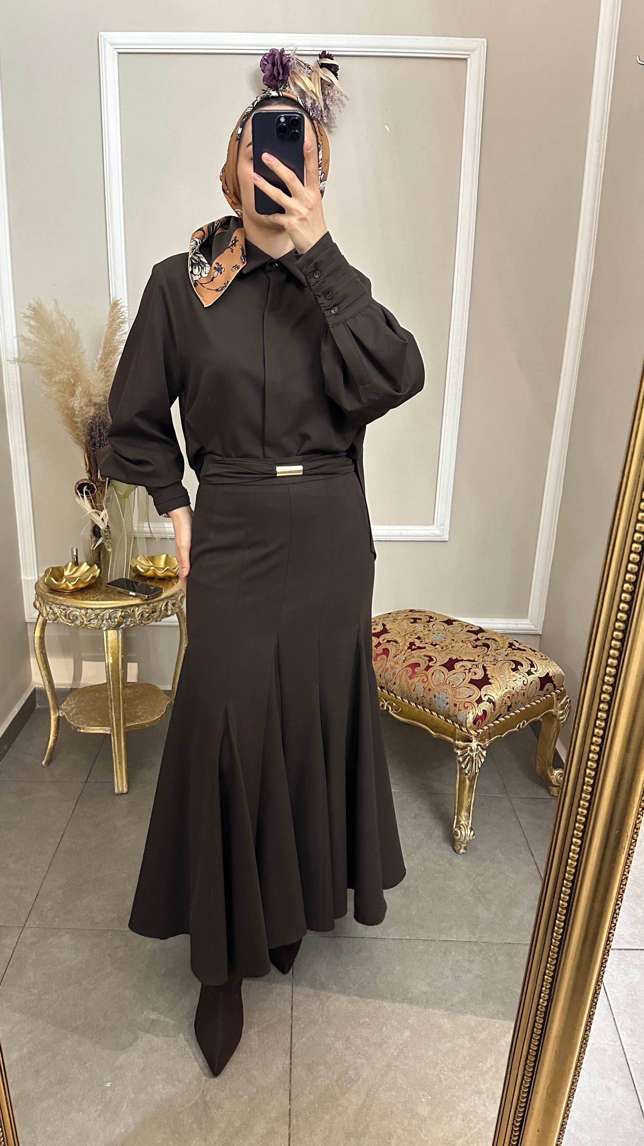 Parçalı Kloş Etek