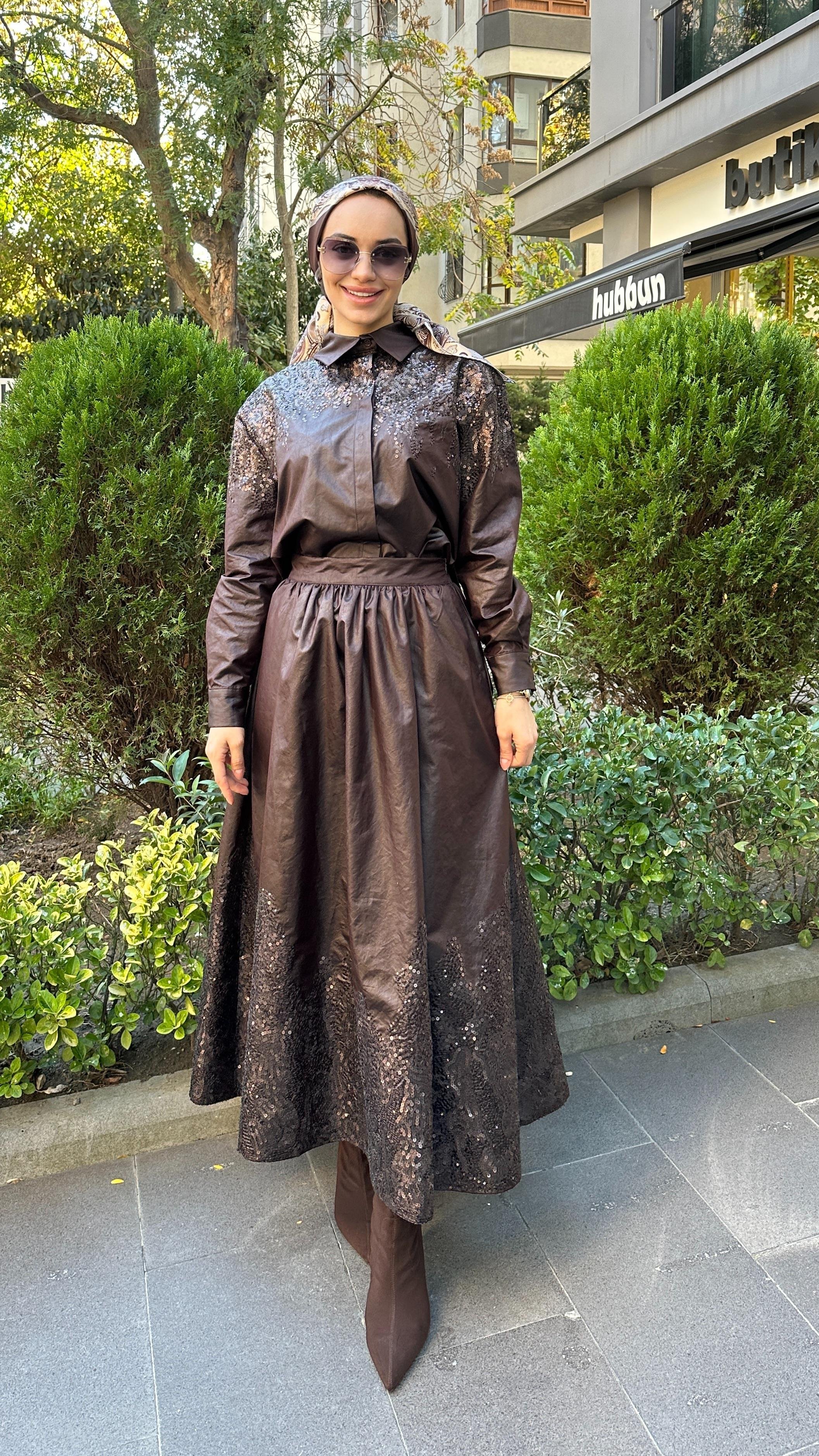 Payet Nakış Detaylı Etek