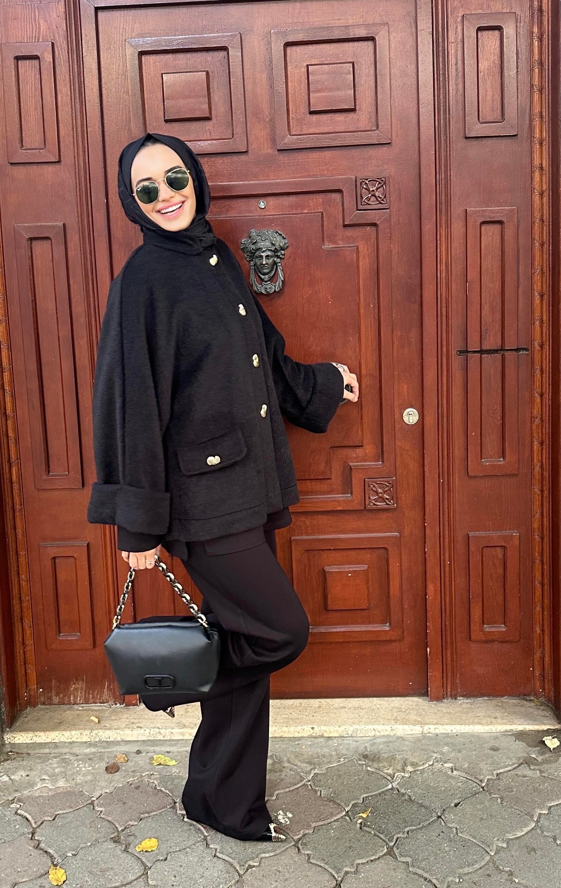 Peluş Oversize Ceket 