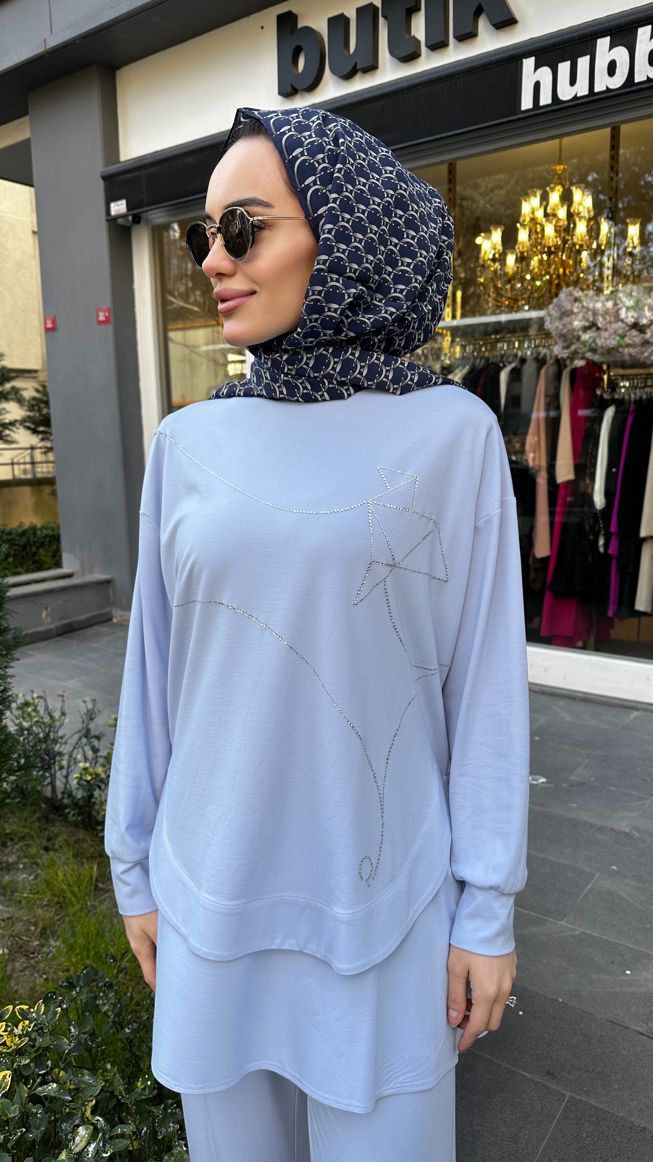 Taş Baskılı Bambu Örme Takım