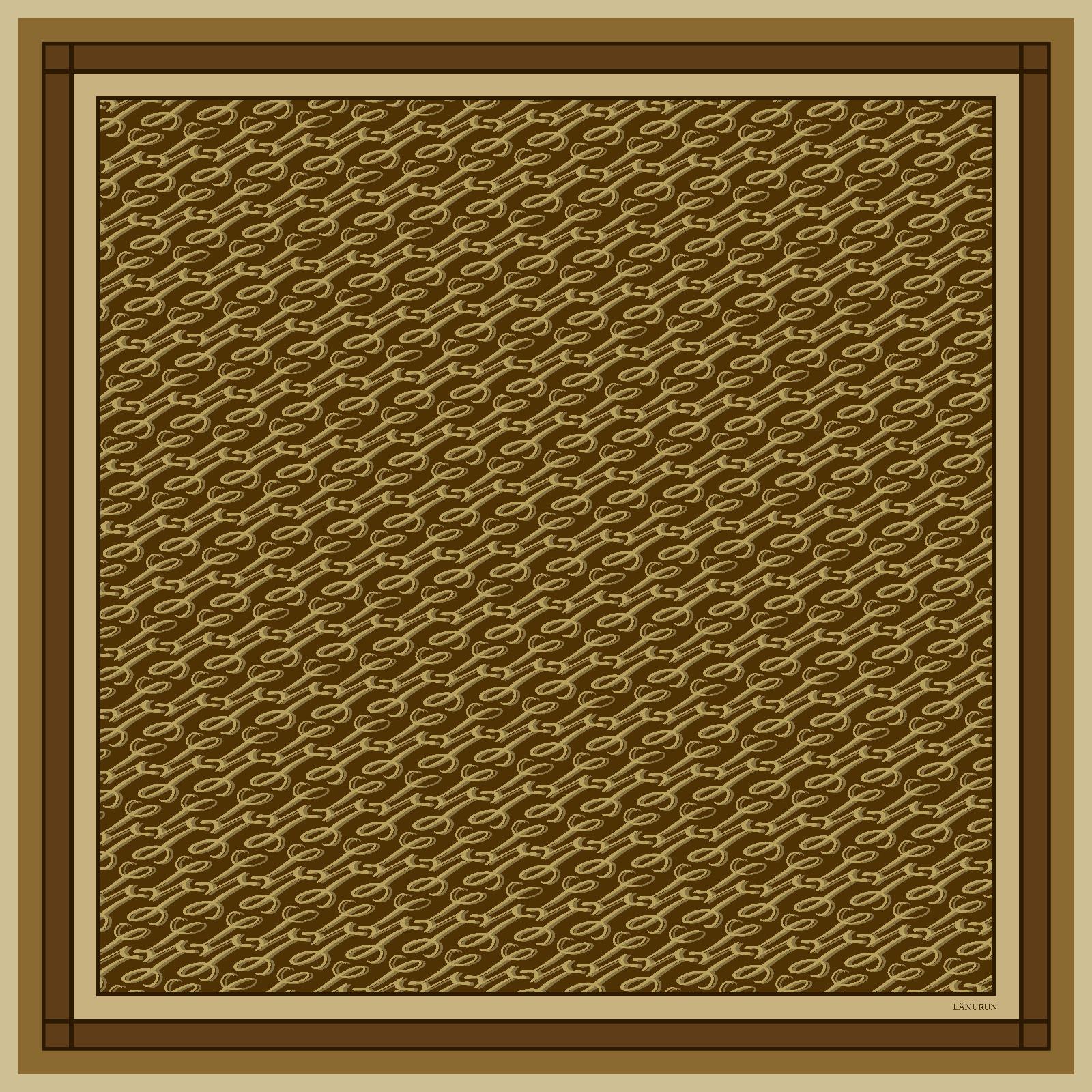 Monogram İpek Eşarp