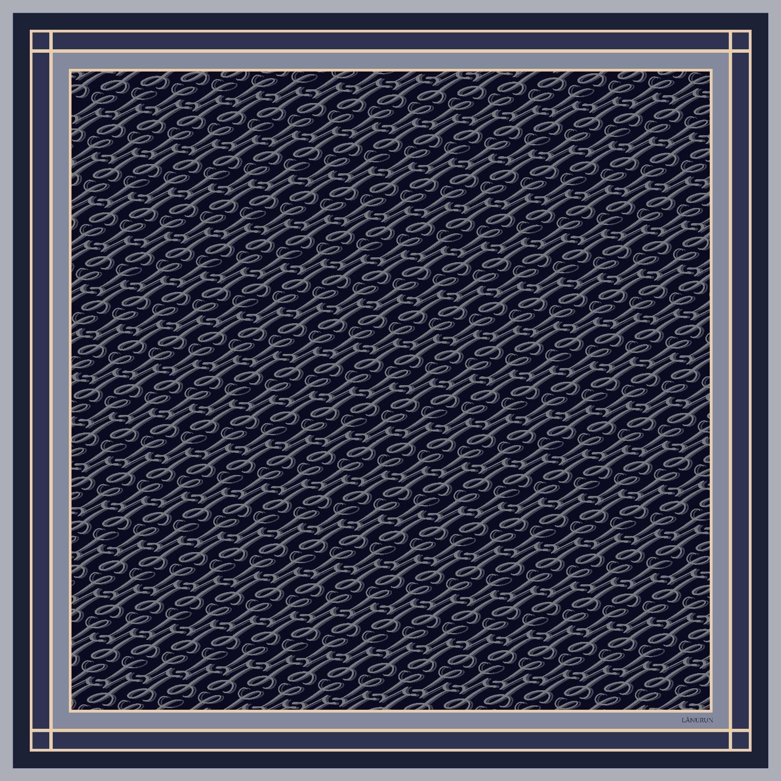 Monogram İpek Eşarp