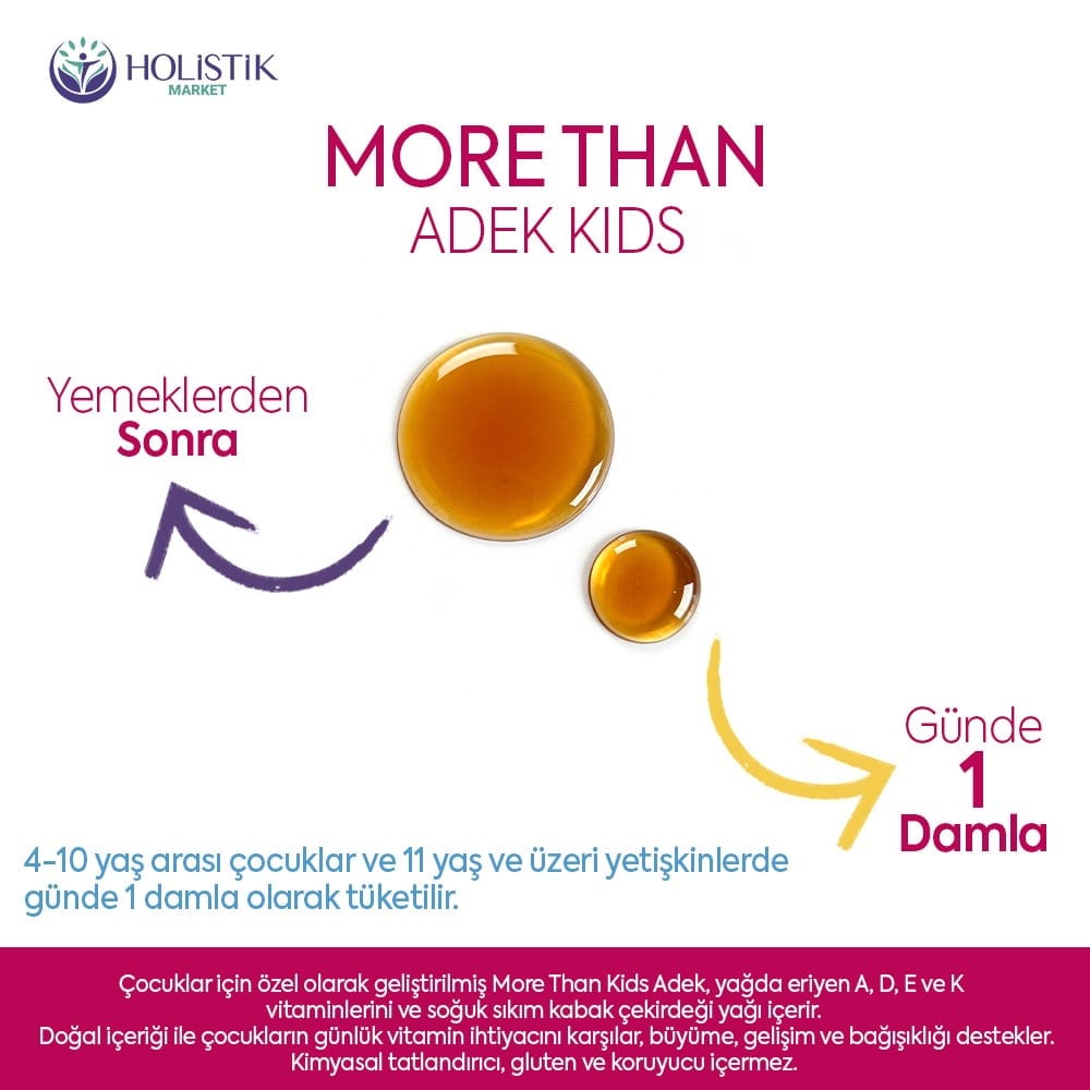 Adek Kids Multivitamin Damla 30 ml (A, D3, E, K2 Vitaminleri)