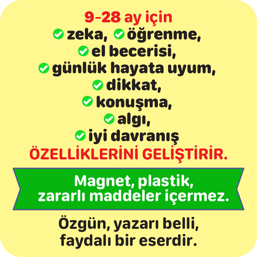 1 Yaş Gelişimsel Aktivite Seti