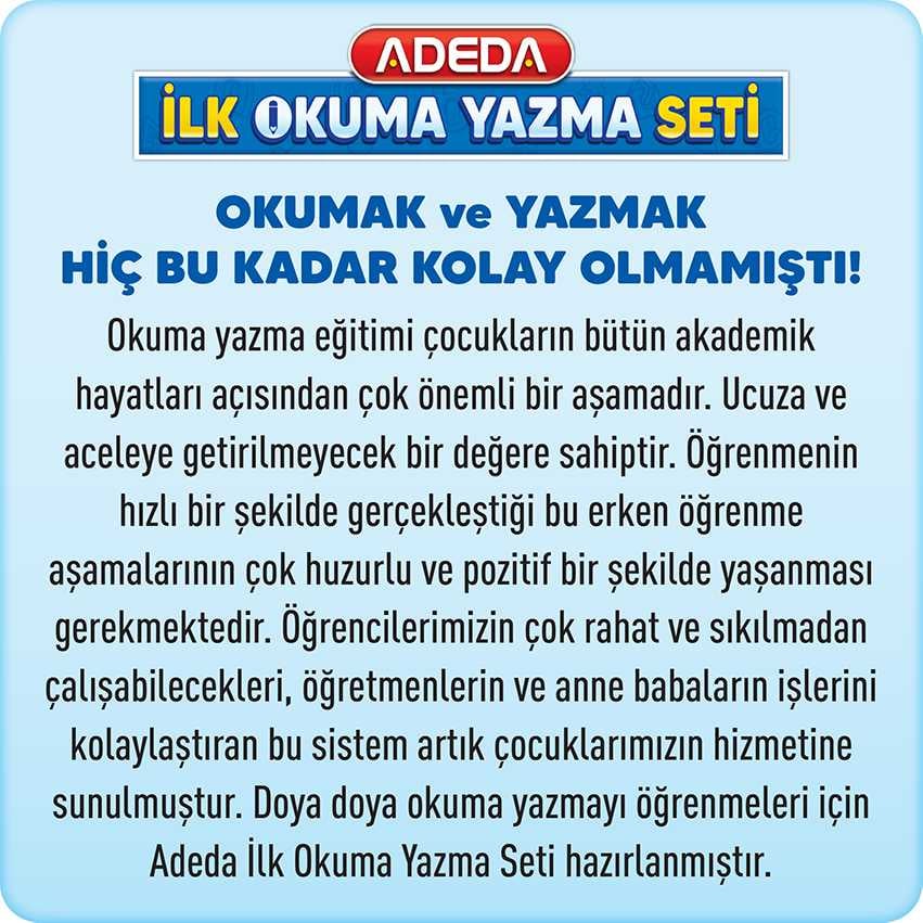 Adeda İlk Okuma Yazma Seti