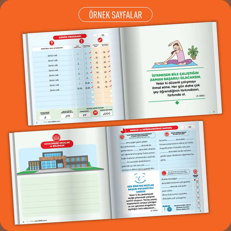 Adeda Sınavlara Çalışma ve Motivasyon  Sistemi
