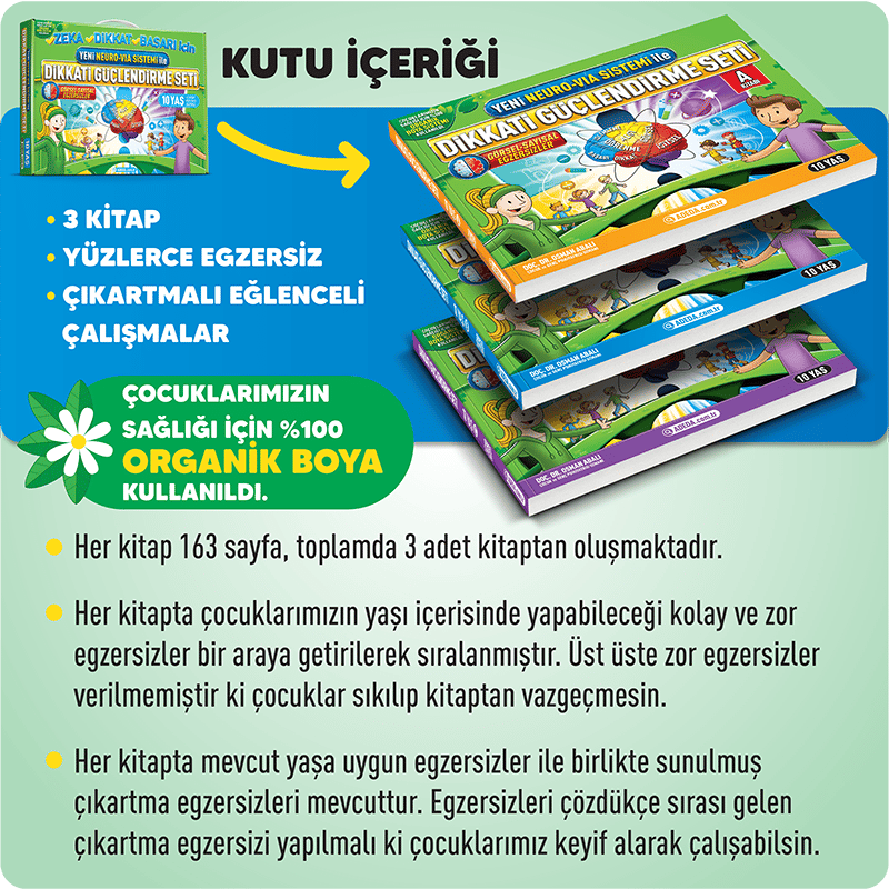 Dikkati Güçlendirme Seti 10 Yaş