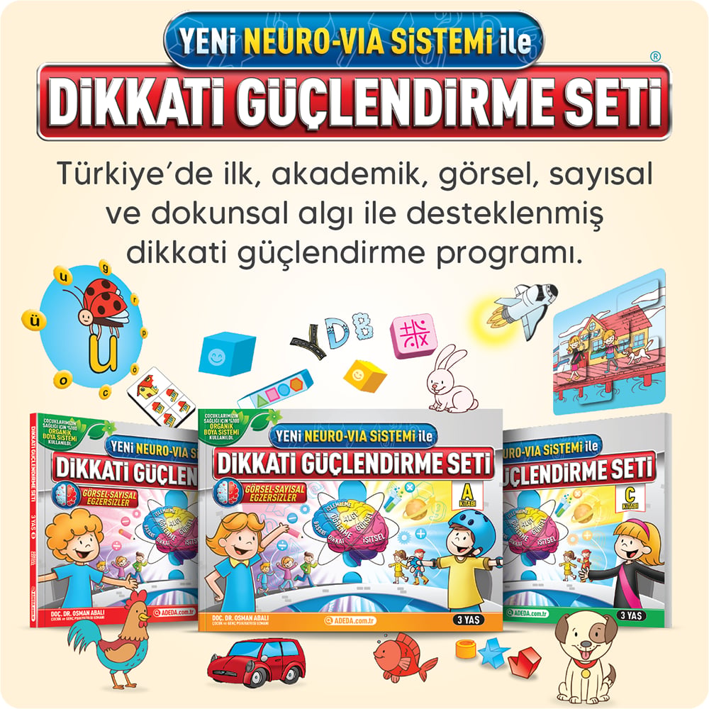 Dikkati Güçlendirme Seti 3 Yaş