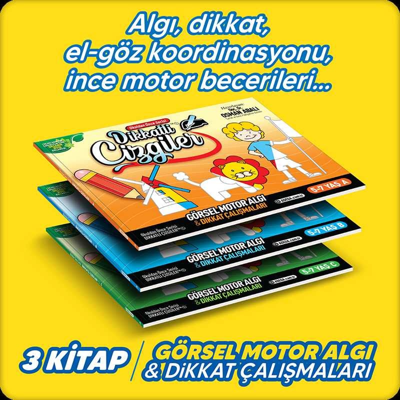 Okuldan Önce Serisi-Dikkatli Çizgiler