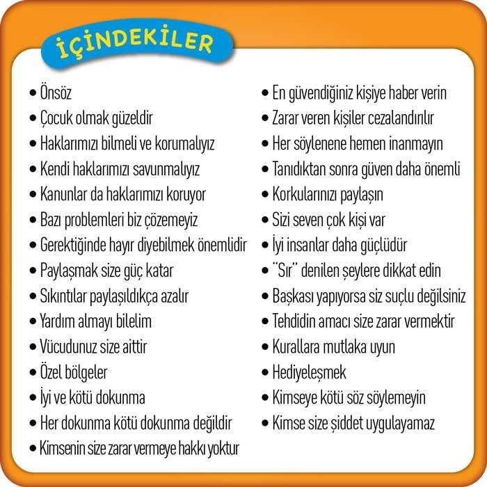 Tehlikeden Önce Serisi - 1 Çocuk İstismarını Önleme Kitabı