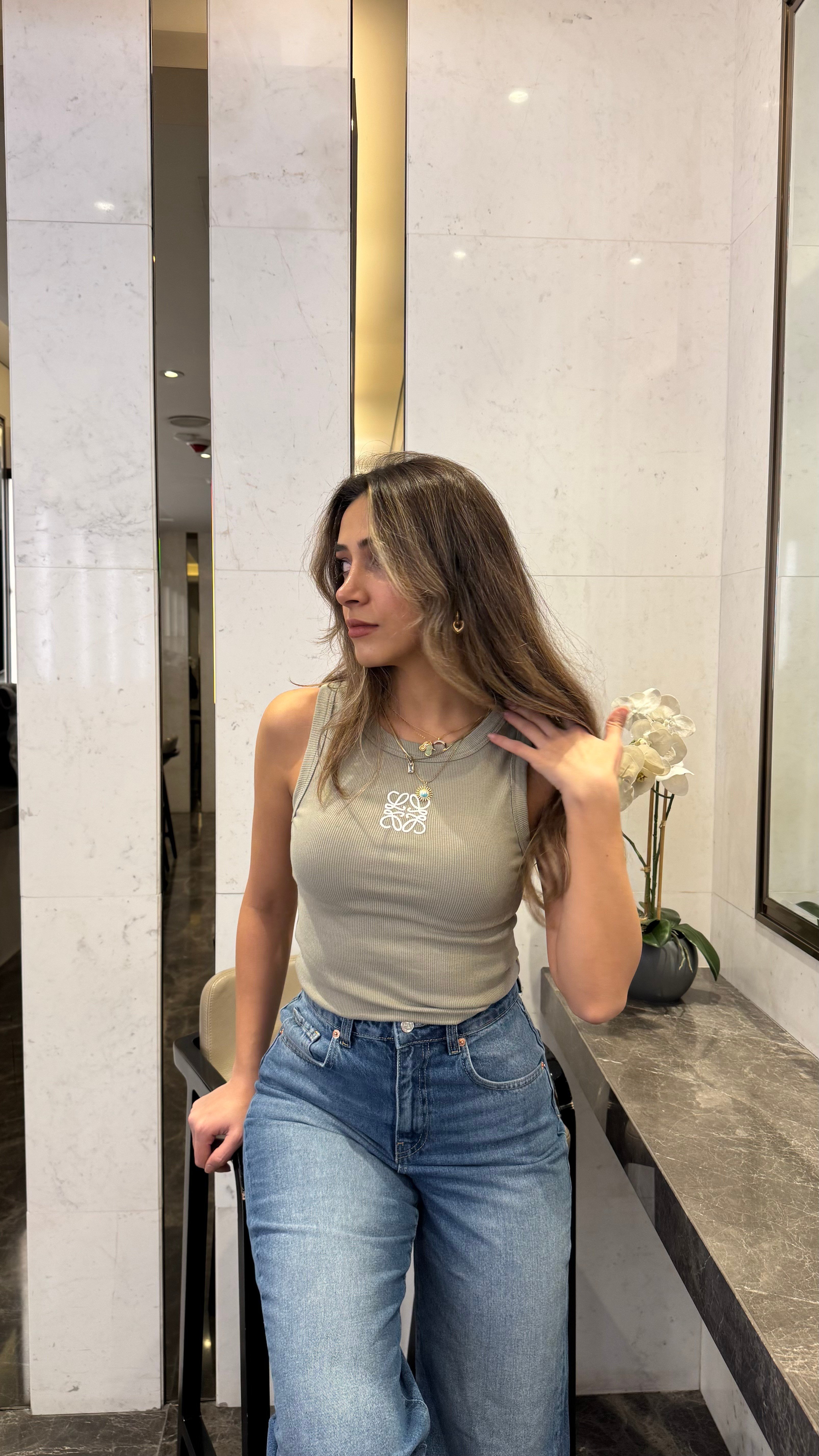 Askılı Crop -Tişört