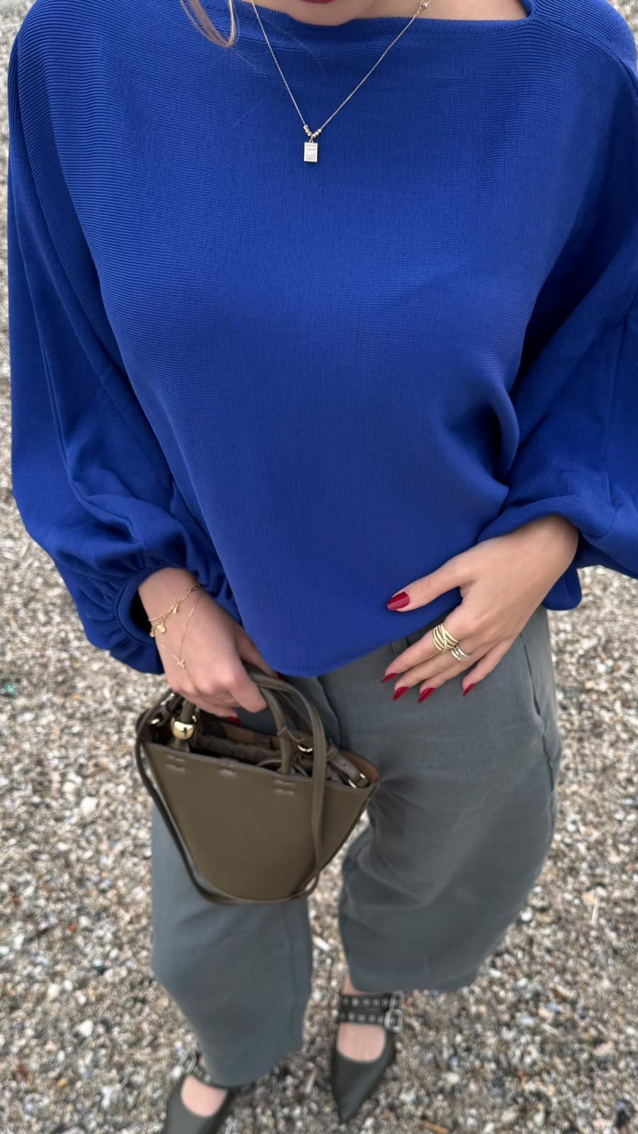 Baggy Keten Pantolon Yeşil -Pantolon