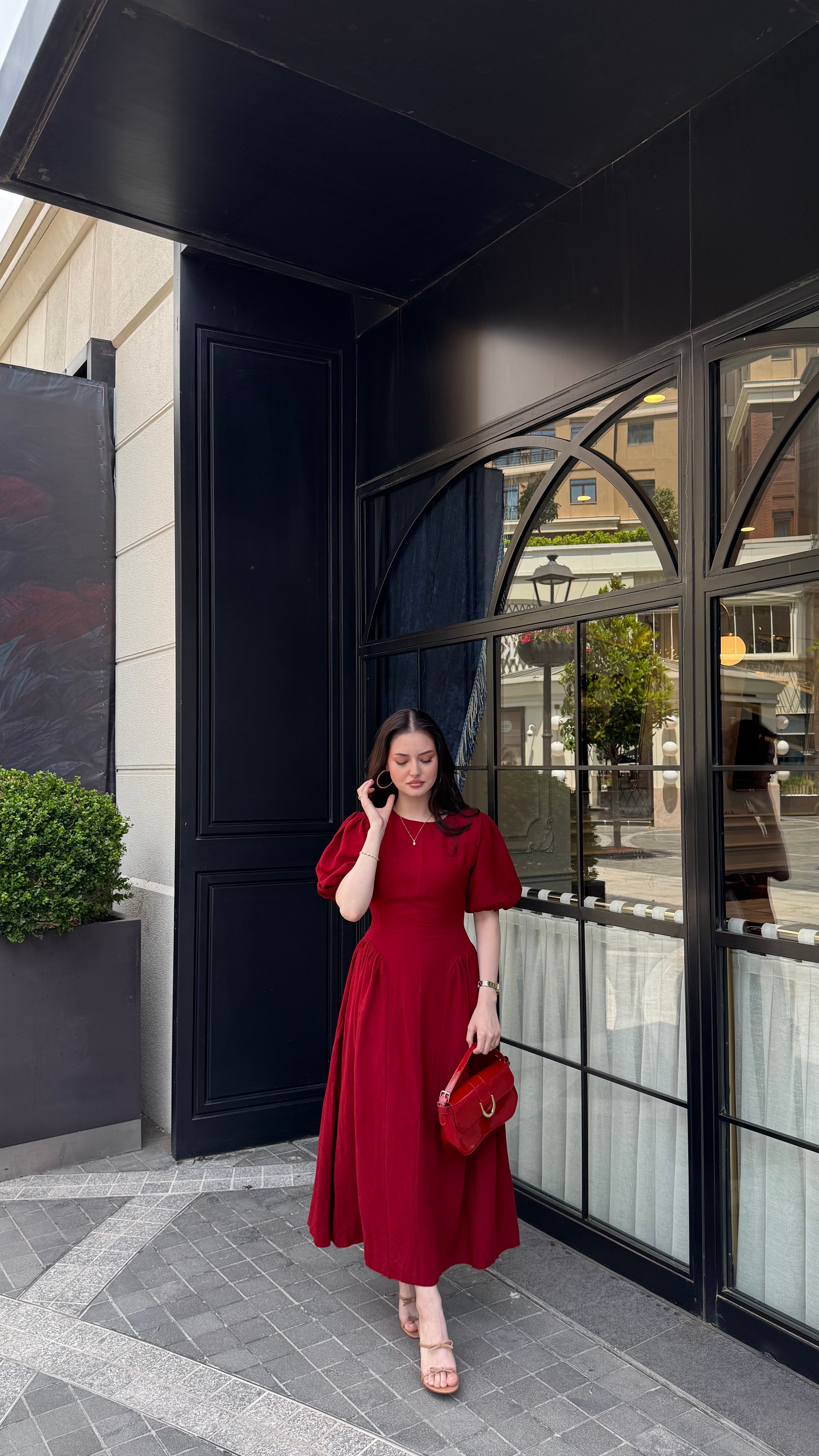 BELLA- MERLOT -ELBİSE