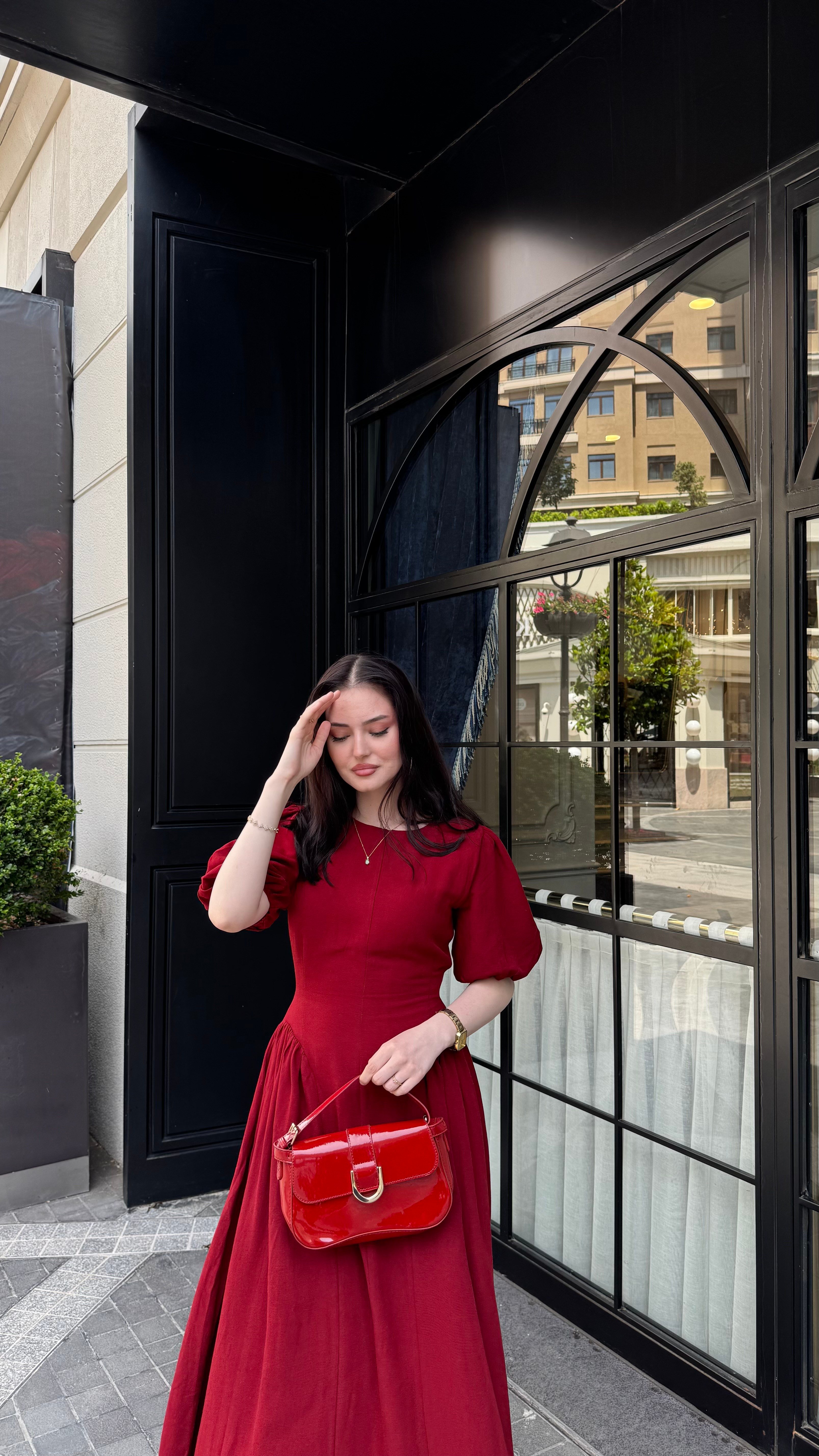 BELLA- MERLOT -ELBİSE