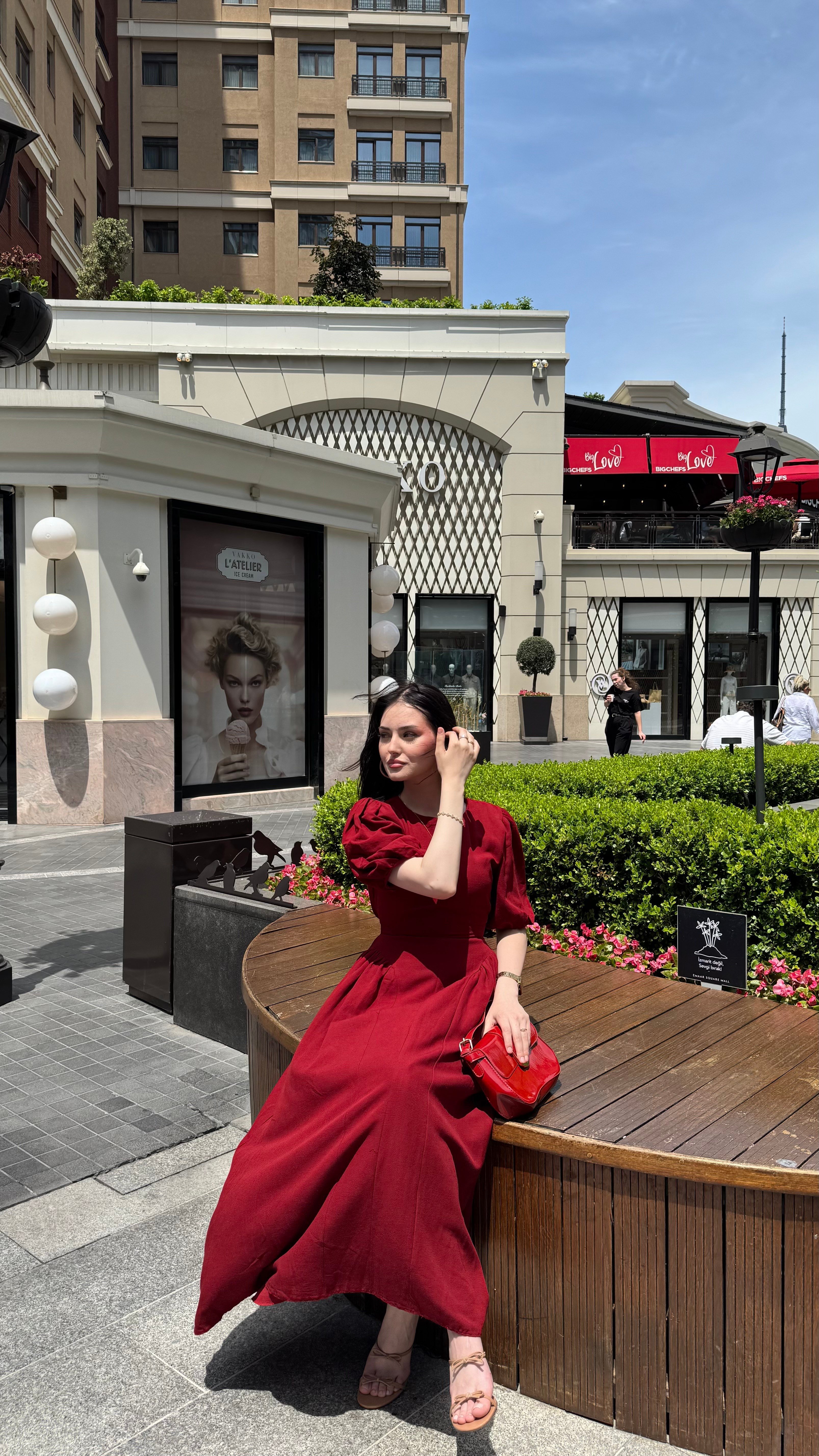 BELLA- MERLOT -ELBİSE